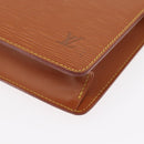 LOUIS VUITTON Epi Pochette Homme Bag Brown Zipangu Gold M52528 LV Auth bs32026-15