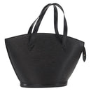 LOUIS VUITTON Epi Saint Jacques Hand Bag Black M52272 LV Auth bs32028-1