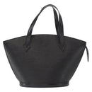 LOUIS VUITTON Epi Saint Jacques Hand Bag Black M52272 LV Auth bs32028-13
