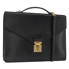 LOUIS VUITTON Epi Porte Documents Bandouliere Briefcase M54462 LV Auth bs32029