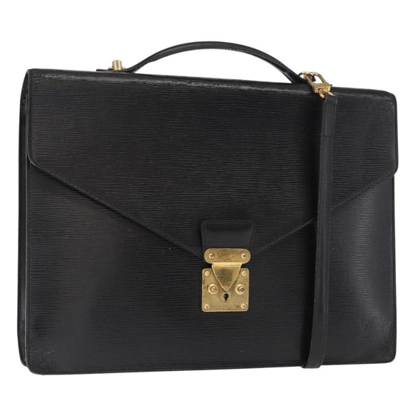LOUIS VUITTON Epi Porte Documents Bandouliere Briefcase M54462 LV Auth bs32029