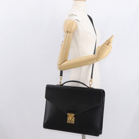 LOUIS VUITTON Epi Porte Documents Bandouliere Briefcase M54462 LV Auth bs32029