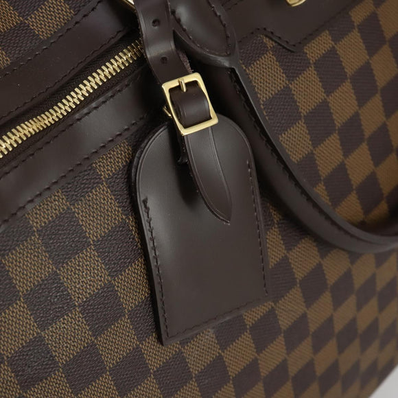 LOUIS VUITTON Damier Ebene Eall 60 Boston Bag N23203 LV Auth bs32032