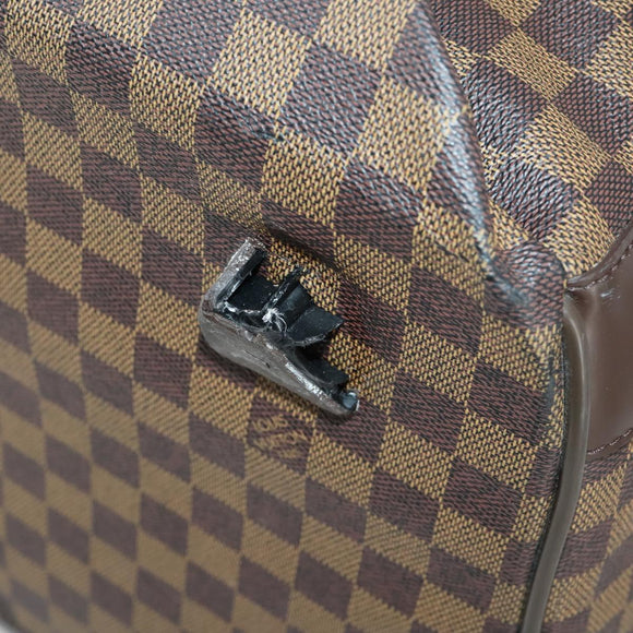 LOUIS VUITTON Damier Ebene Eall 60 Boston Bag N23203 LV Auth bs32032