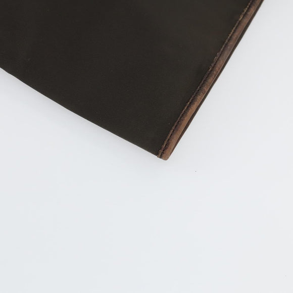 Salvatore Ferragamo Garment Cover Leather Brown Silver Auth bs32033