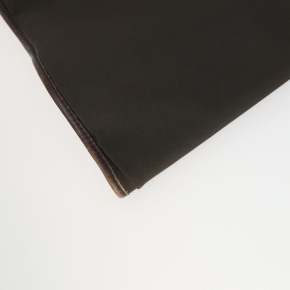 Salvatore Ferragamo Garment Cover Leather Brown Silver Auth bs32033
