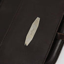 Salvatore Ferragamo Garment Cover Leather Brown Silver Auth bs32033-20