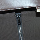 Salvatore Ferragamo Garment Cover Leather Brown Silver Auth bs32033-21