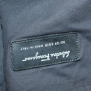 Salvatore Ferragamo Garment Cover Leather Brown Silver Auth bs32033-12