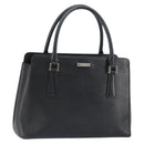 BURBERRY Hand Bag Leather Black Silver Auth bs32035-1