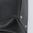 BURBERRY Hand Bag Leather Black Silver Auth bs32035-11