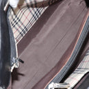 BURBERRY Hand Bag Leather Black Silver Auth bs32035-16