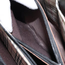 BURBERRY Hand Bag Leather Black Silver Auth bs32035-22