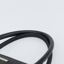 BURBERRY Hand Bag Leather Black Silver Auth bs32035-8