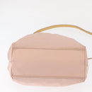 Salvatore Ferragamo Vala Hand Bag Nylon 2way Pink Gold Auth bs32036-11