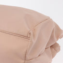 Salvatore Ferragamo Vala Hand Bag Nylon 2way Pink Gold Auth bs32036-15