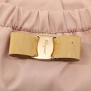 Salvatore Ferragamo Vala Hand Bag Nylon 2way Pink Gold Auth bs32036-16