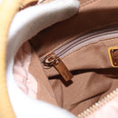 Salvatore Ferragamo Vala Hand Bag Nylon 2way Pink Gold Auth bs32036-25