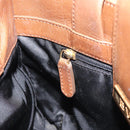 BVLGARI Tote Bag Nylon Leather Orange Gold Auth bs32037-20