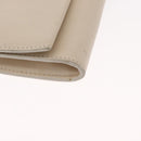 Chloe Chain Shoulder Bag Leather Beige Gold Auth bs32038-10