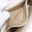 Chloe Chain Shoulder Bag Leather Beige Gold Auth bs32038-20