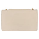 Chloe Chain Shoulder Bag Leather Beige Gold Auth bs32038-3