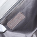 CHANEL Lamb Skin Chain Shoulder Bag Gray Silver CC Auth bs32040-16