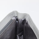 CHANEL Lamb Skin Chain Shoulder Bag Gray Silver CC Auth bs32040-18