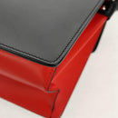 VALENTINO Shoulder Bag Leather Black Silver Auth bs32041V-18