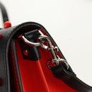 VALENTINO Shoulder Bag Leather Black Silver Auth bs32041V-9