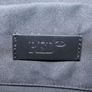 VALENTINO Shoulder Bag Leather Black Silver Auth bs32041V-21