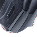 VALENTINO Shoulder Bag Leather Black Silver Auth bs32041V-10