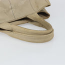 PRADA Kanapa MM Tote Bag Canvas Beige Gold Auth bs32043-7