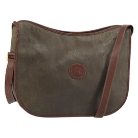 GUCCI Shoulder Bag Canvas Brown Gold 001 23 1036 Auth bs32044