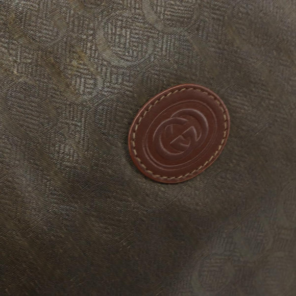 GUCCI Shoulder Bag Canvas Brown Gold 001 23 1036 Auth bs32044