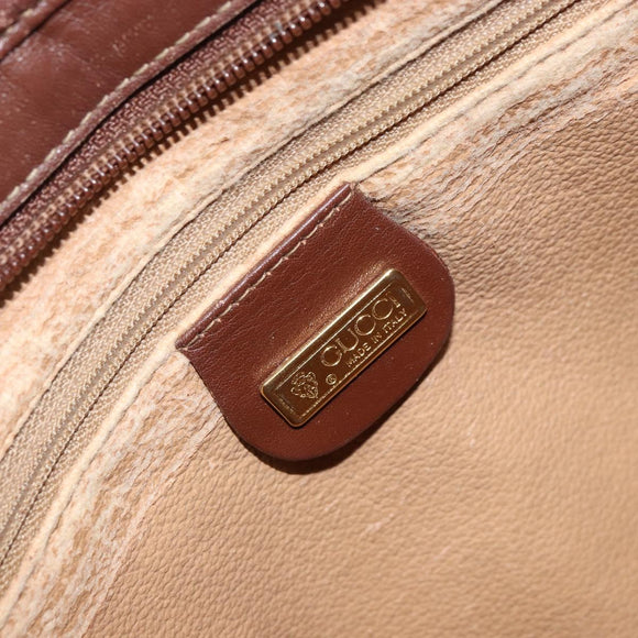 GUCCI Shoulder Bag Canvas Brown Gold 001 23 1036 Auth bs32044