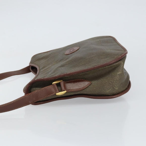 GUCCI Shoulder Bag Canvas Brown Gold 001 23 1036 Auth bs32044