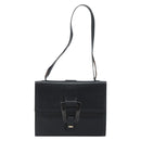 GUCCI Shoulder Bag Leather outlet Black Silver Auth bs32045-2