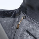 GUCCI Shoulder Bag Leather outlet Black Silver Auth bs32045-21