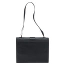 GUCCI Shoulder Bag Leather outlet Black Silver Auth bs32045-3
