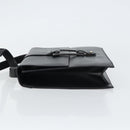 GUCCI Shoulder Bag Leather outlet Black Silver Auth bs32045-5