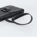 GUCCI Shoulder Bag Leather outlet Black Silver Auth bs32045-7
