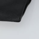 GUCCI Web Sherry Line Clutch Bag Leather Black Gold 428758 Auth bs32046-16