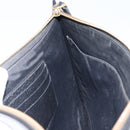 GUCCI Web Sherry Line Clutch Bag Leather Black Gold 428758 Auth bs32046-18