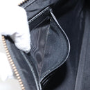 GUCCI Web Sherry Line Clutch Bag Leather Black Gold 428758 Auth bs32046-11