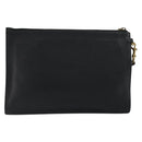GUCCI Web Sherry Line Clutch Bag Leather Black Gold 428758 Auth bs32046-2
