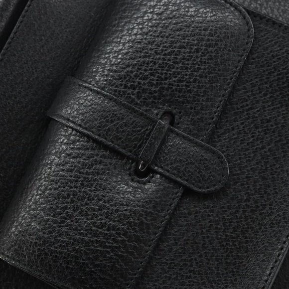 GUCCI Hand Bag Leather Black 000 2058 0308 6 Auth bs32047