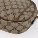 GUCCI GG Supreme Web Sherry Line Shoulder Bag PVC Beige Gold Auth bs32048-11
