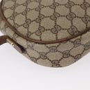 GUCCI GG Supreme Web Sherry Line Shoulder Bag PVC Beige Gold Auth bs32048-12