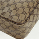 GUCCI GG Supreme Web Sherry Line Bag PVC Beige Gold 904 02 064 Auth bs32049-19